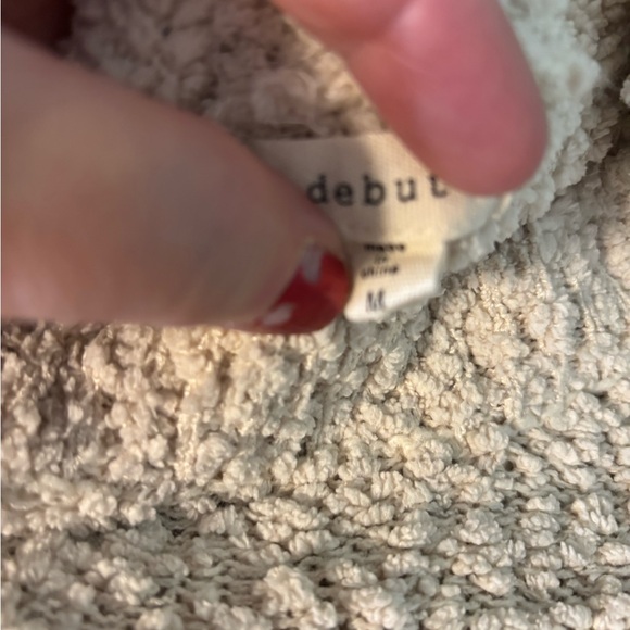 Debut Off-White Textured Knit Sweater - Picture 7 of 7